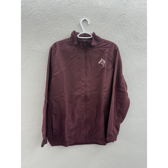 The Paragon Womens Two Piece Pant Set Size XL Maroon Jacket Pants Trackset - Picture 2 of 16